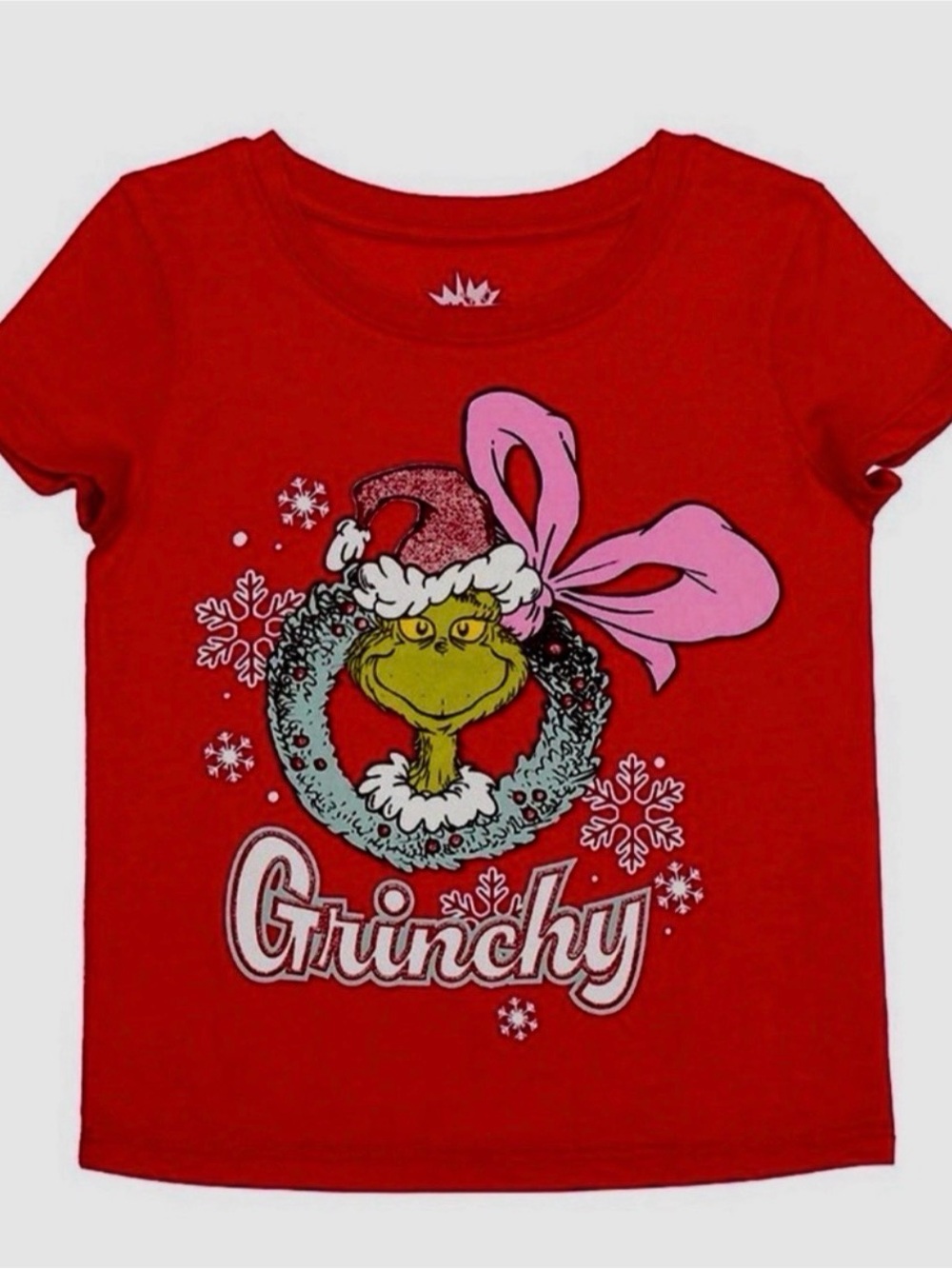 Grinch Girls Short Sleeve Tee Shirt NWT Size 6